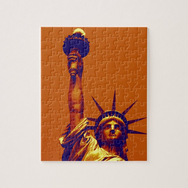 Pop Art Lady Liberty Puzzle (Vertikal)