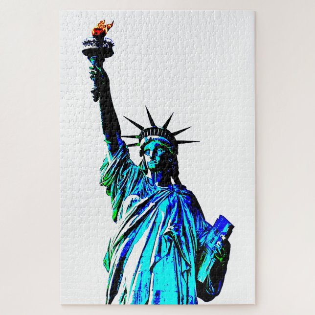 Pop Art Lady Liberty Puzzle (Vertikal)