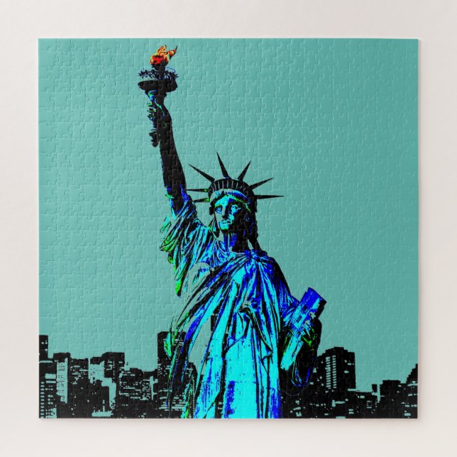Pop Art Lady Liberty Puzzle (Vertikal)