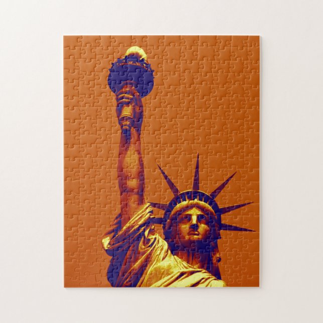Pop Art Lady Liberty Puzzle (Vertikal)