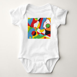 Pop-Art, lebendiger Minimalismus. Baby Strampler