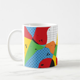 Pop-Art, lebendiger Minimalismus. Kaffeetasse