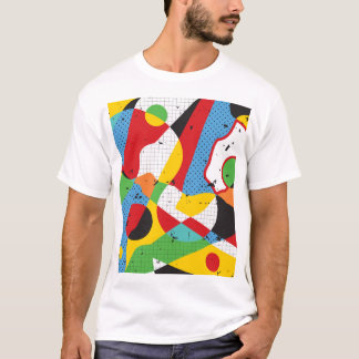 Pop-Art, lebendiger Minimalismus. T-Shirt