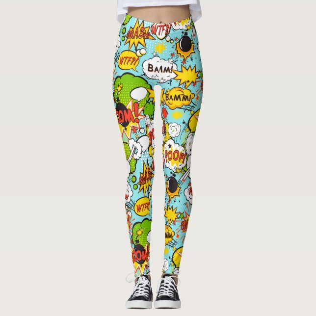 Pop Art Leggings (Vorderseite)