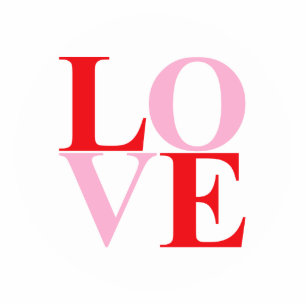 Pop Art LIEBE Fotoskulptur Schlüsselanhänger