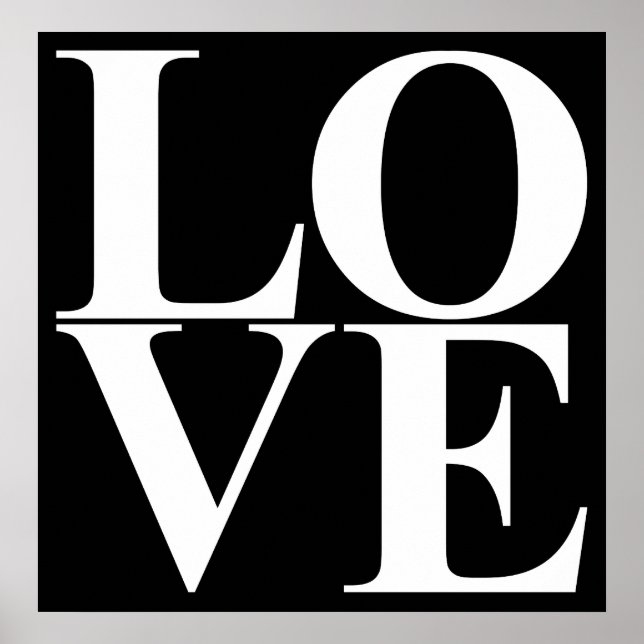 Pop Art LIEBE Poster (Vorne)