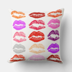 Pop Art Lips (Kisses) Sitzkissen Kissen