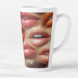 Pop Art Lips Latte Tasse 12 & 17 oz