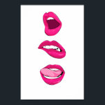 Pop Art Lips Poster<br><div class="desc">Diese blass rosa verführerischen Lippen sind nur der Pop,  den Sie für Ihre Zuhause oder Ihr Büro brauchen.</div>