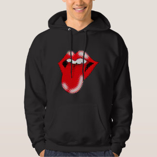Pop Art Lips & Tongue | Fett Retro Hoodie