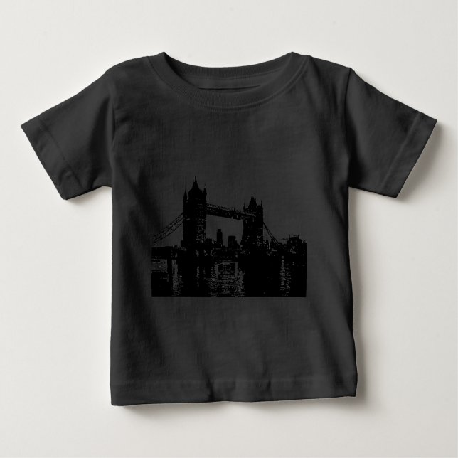 Pop Art London Tower Bridge Baby T-shirt (Vorderseite)