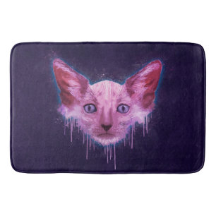 Pop Art Lykoi Cat Badematte