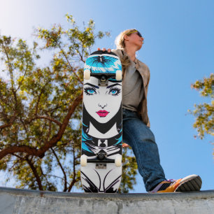 Pop-Art-Mädchen-Anime-Comic-Skateboard-Deck Skateboard