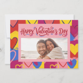 Pop-Art-malerei Valentinstag-Postkarte  Feiertagskarte