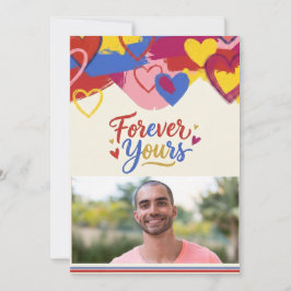 Pop-Art-malerei Valentinstag-Postkarte  Feiertagskarte