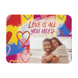 Pop-Art-malerei Valentinstag-Postkarte  Magnet