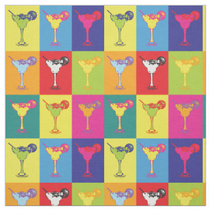 Pop Art Margarita Cocktails Stoff