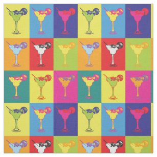 Pop Art Margarita Cocktails Stoff