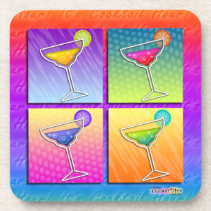 Pop Art Margaritas Cork Coaster Getränkeuntersetzer