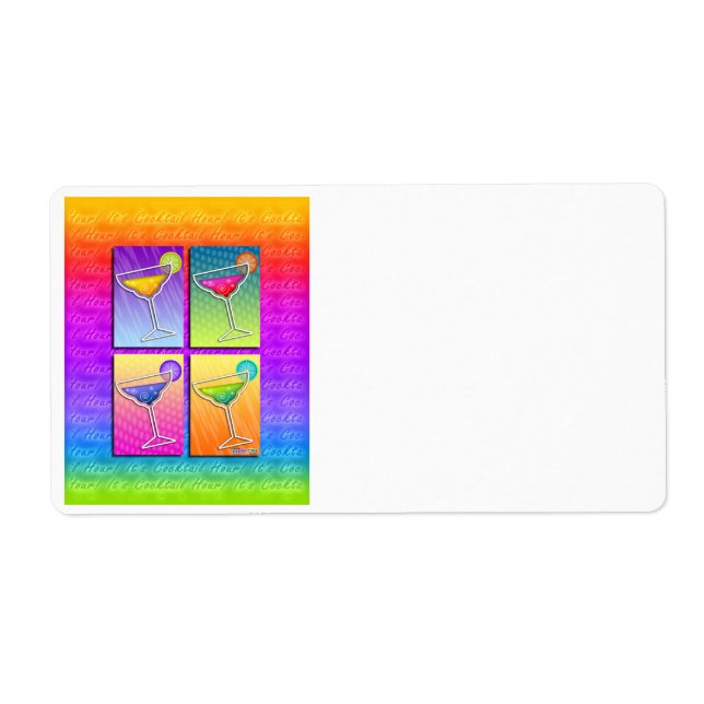 Pop Art MARGARITAS ETIKETT (Vorne)
