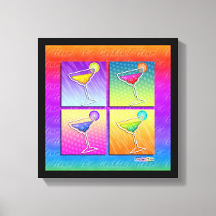POP ART MARGARITAS Galeriewrapped Leinwand