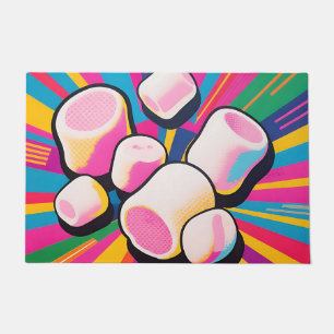 Pop-Art-Marshmallow-Explosion Fußmatte