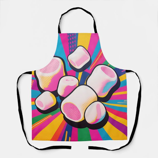 Pop-Art-Marshmallow-Explosion Schürze (Vorderseite)
