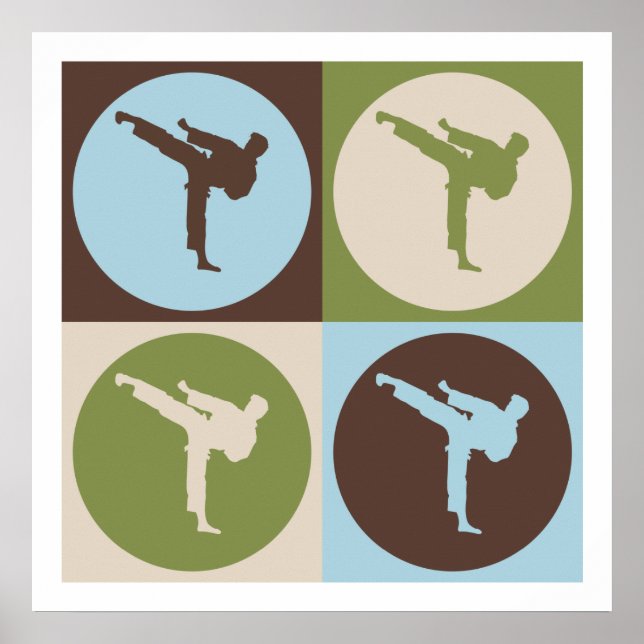 Pop Art Martial Arts Poster (Vorne)