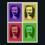 Pop Art Meher Baba Portrait Poster drucken<br><div class="desc">Hätte Meher Baba gekannt? Ein 4-farbiges Pop-Kunstrendering.</div>