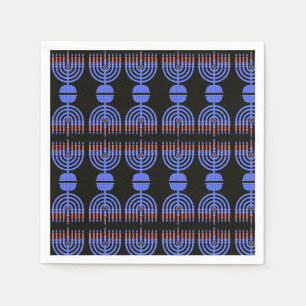 Pop Art Menorah Napkins Serviette