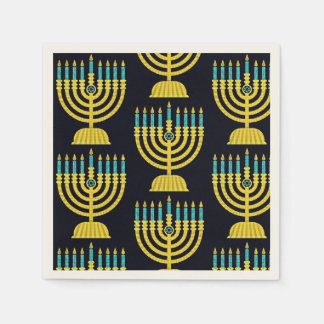 Pop Art Menorah Napkins Serviette