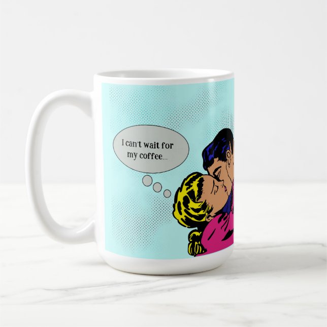 Pop Art Message Kaffeetasse (Links)