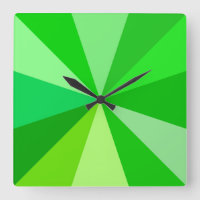 Pop Art Modern 60er Funky Geometric Rays in Green