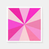 Pop Art Modern 60er Funky Geometric Rays in rosa