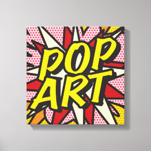 POP ART Moderne Comic-Book-Typografie Leinwanddruck