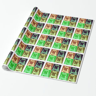 Pop Art Mops Geschenkpapier
