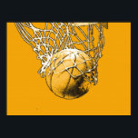 Pop Art Motivierend Basketball Poster<br><div class="desc">Ich Liebe dieses Spiel. Beliebte Sportarten - Basketball Game Ball Image.</div>