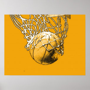 Pop Art Motivierend Basketball Poster