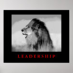 Pop Art Motivierend Leadership King Lion Poster<br><div class="desc">Freiheit und Mut Motivierend Bilder</div>