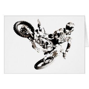 Pop Art Motocross Motorrad Sport