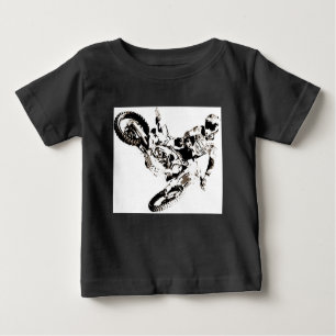 Pop Art Motocross Motorrad Sport Baby T-shirt