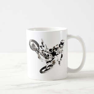 Pop Art Motocross Motorrad Sport Kaffeetasse
