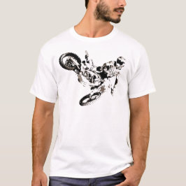 Pop Art Motocross Motorrad Sport T-Shirt