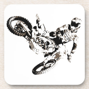 Pop Art Motocross Motorrad Sport Untersetzer