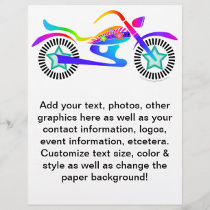 Pop Art MOTORCYCLE Werbeaktion Flyer