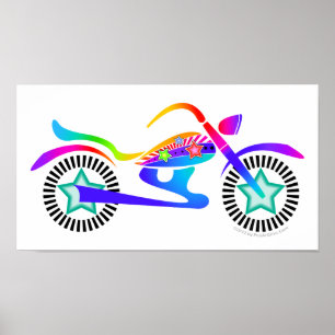 Pop Art MOTORRADFAHRRAD POSTER