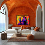 Pop Art Music Lover - Kopfhörer Groove Art Poster<br><div class="desc">Diese pulsierende Pop-Kunstmusik-Szene erweckt das Glück, Musik zu hören, indem eine Person mit kühnen, bunten Kopfhörern in den Ton eingetaucht wird. Dieses Kunstwerk ist perfekt für Musikliebhaber geeignet und strahlt Farbe und Energie aus, ideal für Musikräume, Wohnräume oder als Geschenk für einen Beat-Beat. Fügen Sie dem Kopfhörerband einen benutzerdefinierten Text...</div>