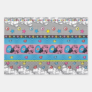 Pop-Art-Muster Geschenkpapier Set