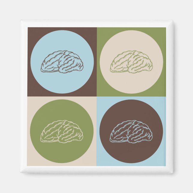 Pop Art Neurologie Magnet (Vorne)