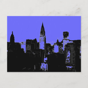 Pop Art New York City Postcard Postkarte